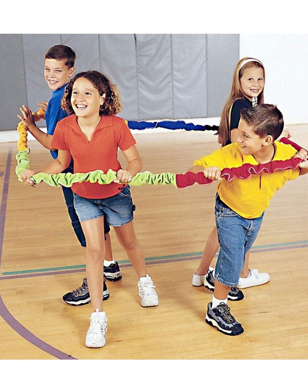 Elastic Cooperative Stretchy Band Stretchy Rope for 3-4 Kids Group Activities